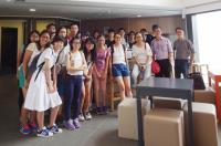 A group of Arts Ambassadors visiting the College Hostel